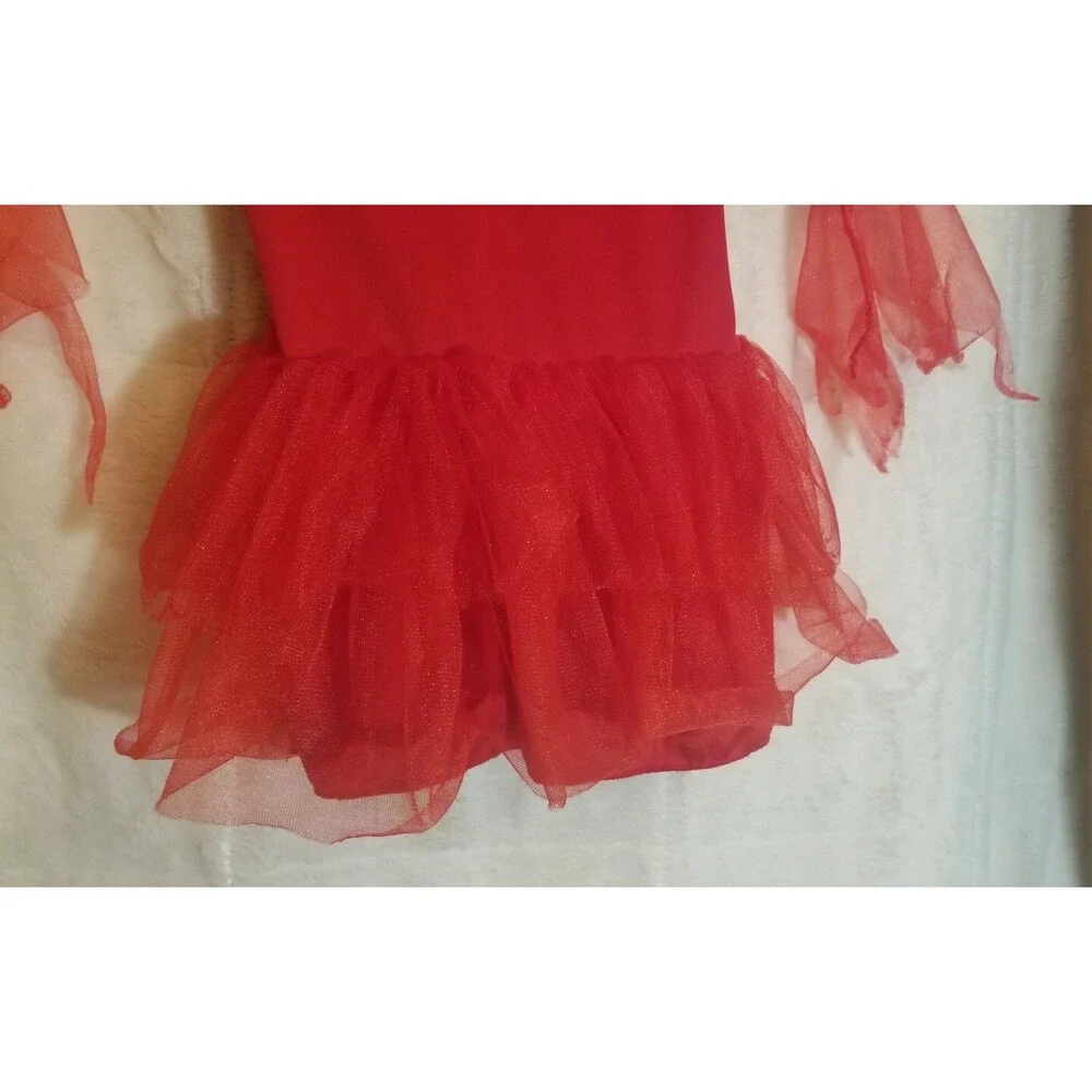 Girls' Target Devil Red Tutu Dress with Attached Horns Size Small (4-6x) - Picture 5 of 11